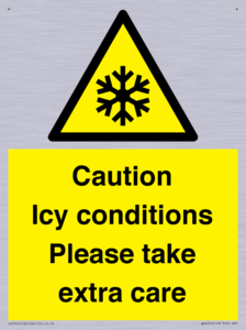 Caution Icy conditions please take extra care